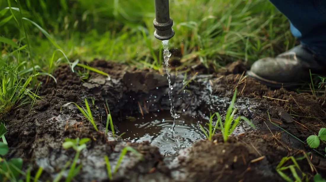 Maulwurf vertreiben mit Gummibärchen Wasser als Alternative