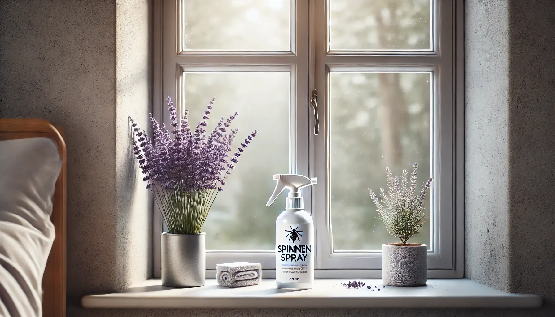 Spinnenspray gegen Marienkäfer im Fensterrahmen