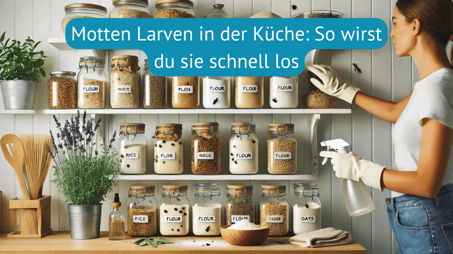 Motten Larven in der Küche