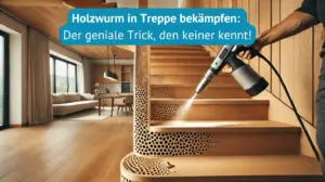 Holzwurm in Treppe bekämpfen