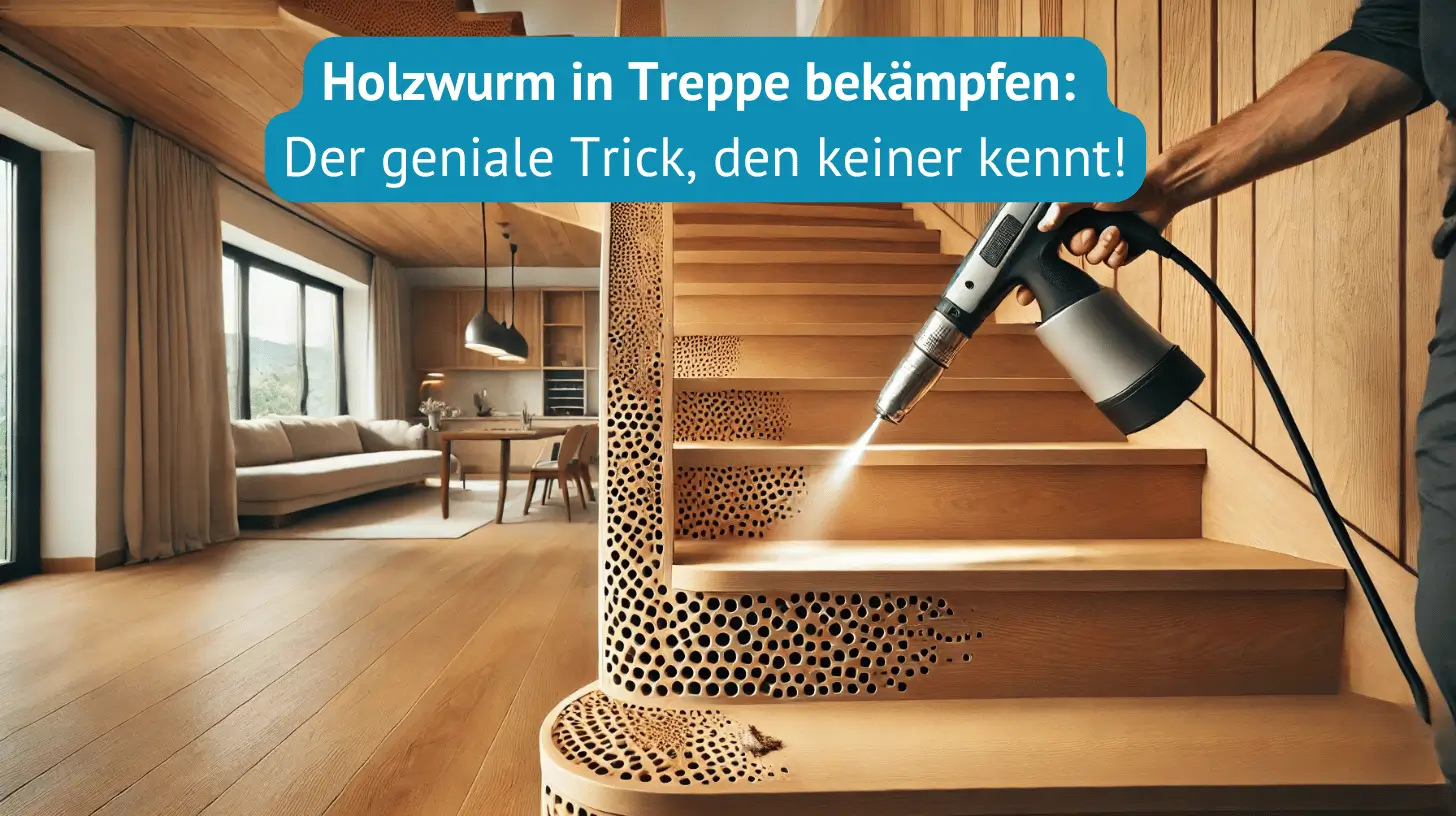 Holzwurm in Treppe bekämpfen