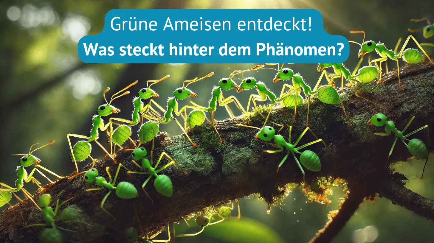grüne ameisen entdeckt