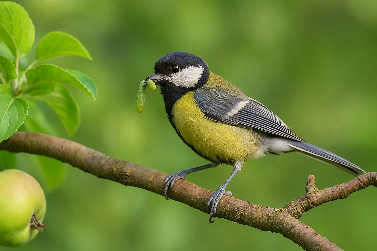 Methode 1 biologische schädlingsbekämpfung bei raupen am Apfelbaum