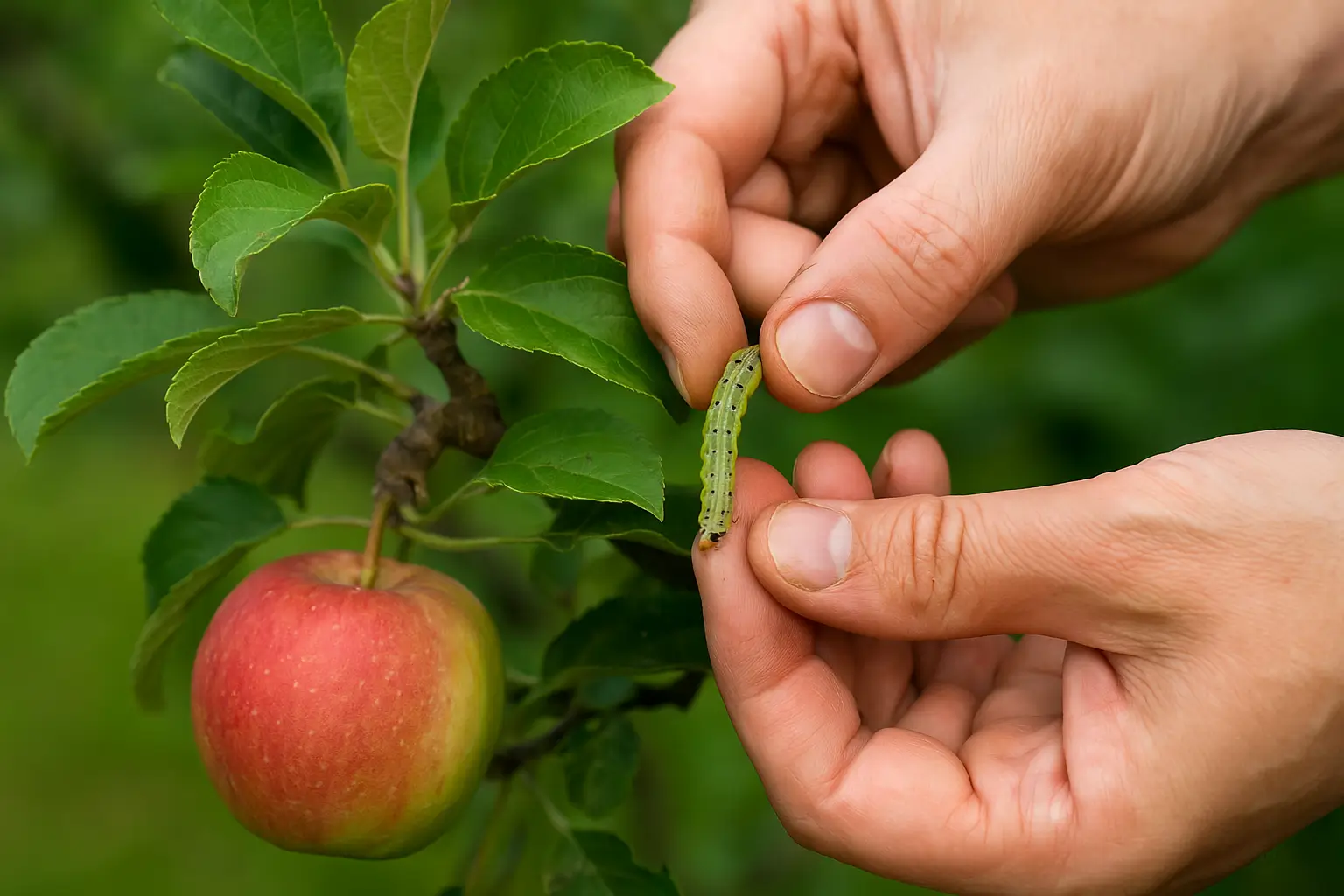 methode 3 mechanische bekämpfung raupen am apfelbaum